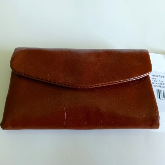 Soft Genuine Leather Small Wallet for Purse: 5 in. x 3 1/4 in. - Picture 1 of 5